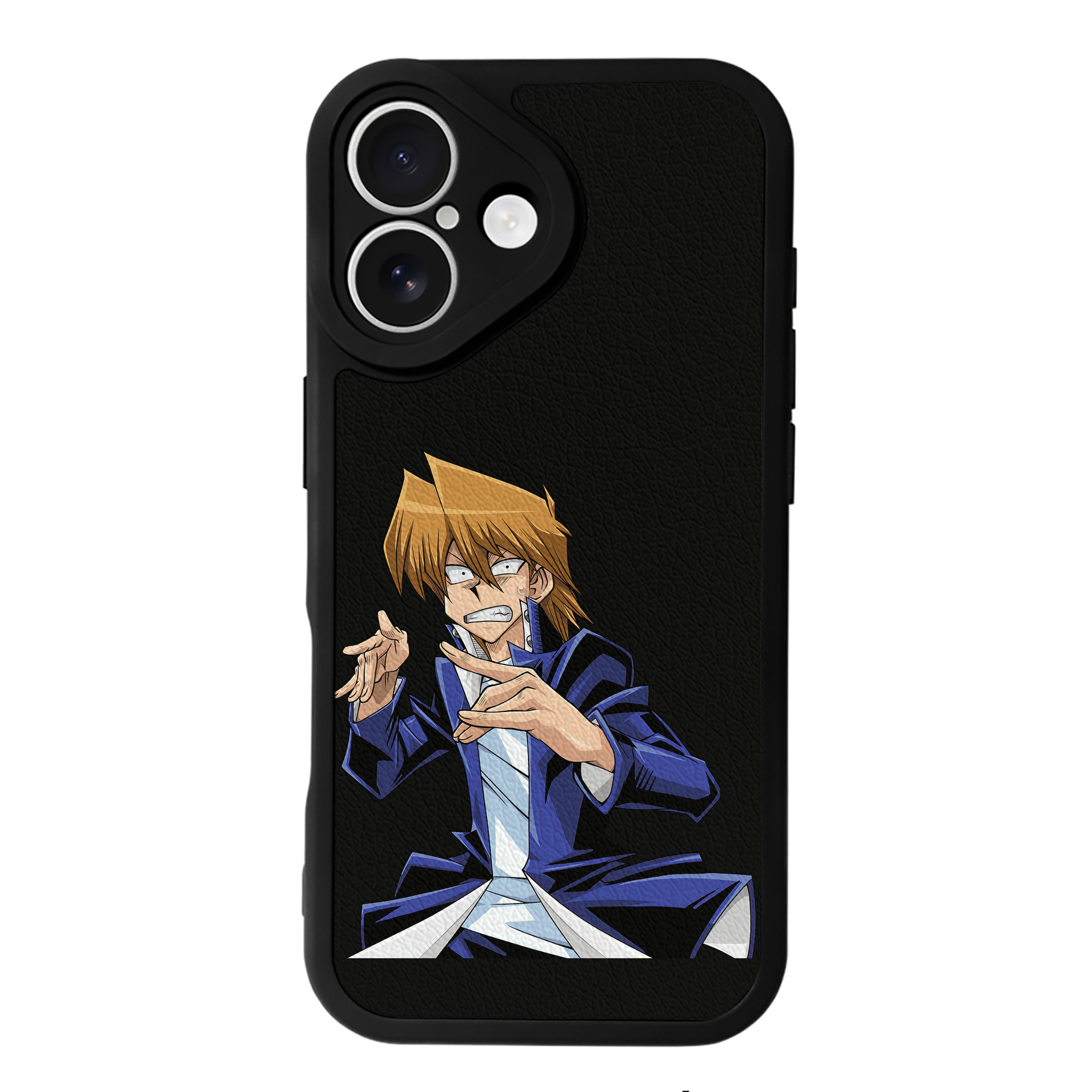 （画像用） 遊☆戯☆王 Yu-Gi-Oh! 【iPhone 16シリーズ対応】シリコンスマホケース（レザー調） 材質：シリコン
